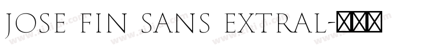 jose fin sans extral字体转换